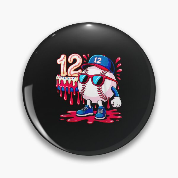 Item preview, Baseball 12 Year Old Ice Cream Drip 12Th Birthday designed and sold by diyoor.