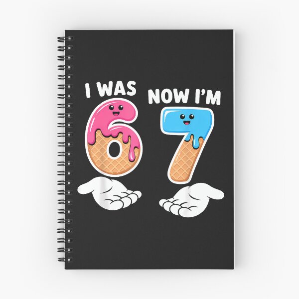Item preview, I Was 6 Now I'M 7 Year Old Birthday Six Seven 67 Kids designed and sold by diyoor.