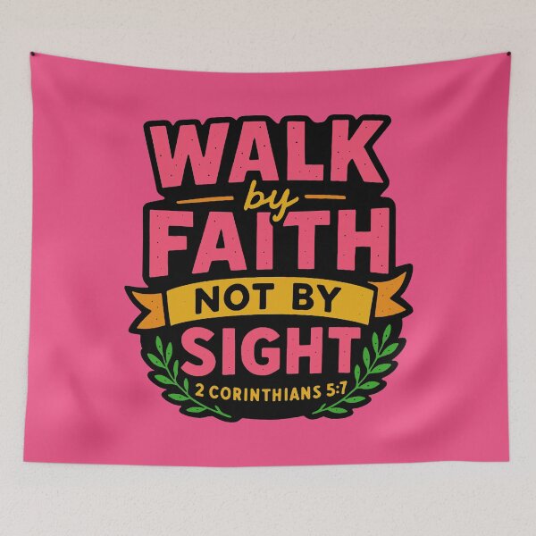 Item preview, 2 Corinthians 5:7 Walk By Faith Not By Sight designed and sold by plushism.