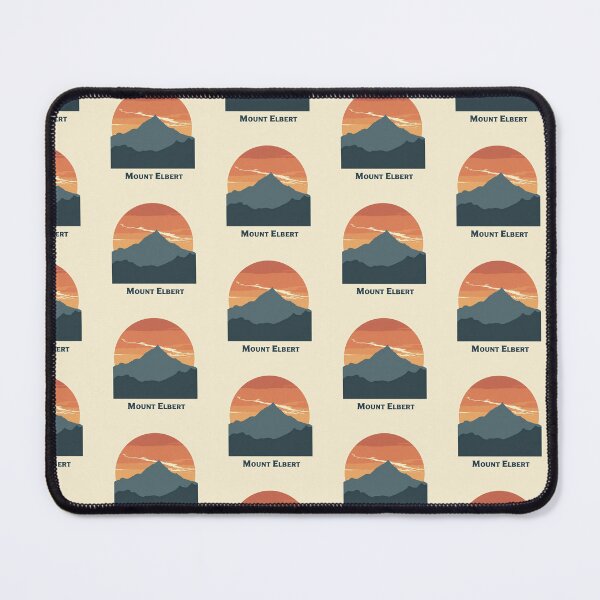 Item preview, Mount Elbert Silhouette | Colorado 14er Hiking Print designed and sold by Katedesignz.