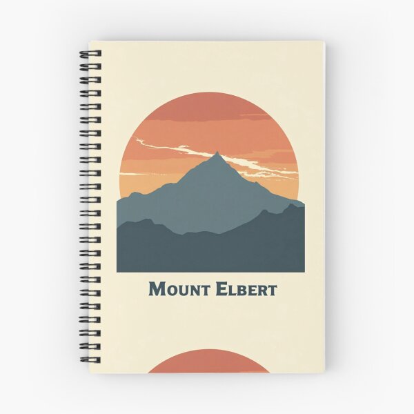 Item preview, Mount Elbert Silhouette | Colorado 14er Hiking Print designed and sold by Katedesignz.