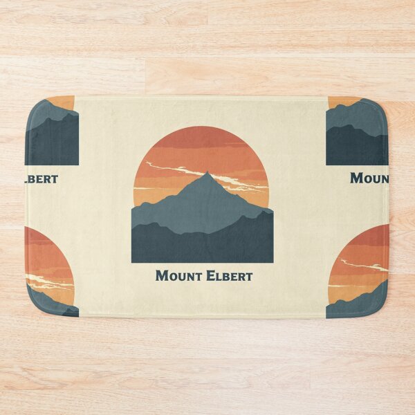 Item preview, Mount Elbert Silhouette | Colorado 14er Hiking Print designed and sold by Katedesignz.