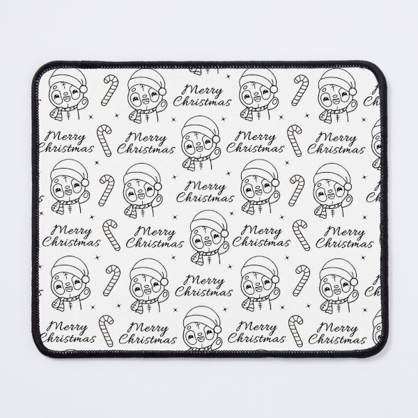 Item preview, Cute kawaii Christmas coloring page with funny panda, festive seamless pattern designed and sold by IrinaCuteLab.