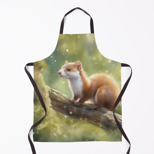 Item preview, Cute Weasel in Morning Forest designed and sold by CalmnessbyChoice.