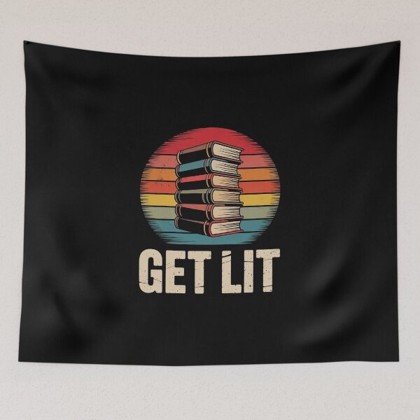 Item preview, Get Lit With Books Book Reading Lover  designed and sold by MicanCuteStore.