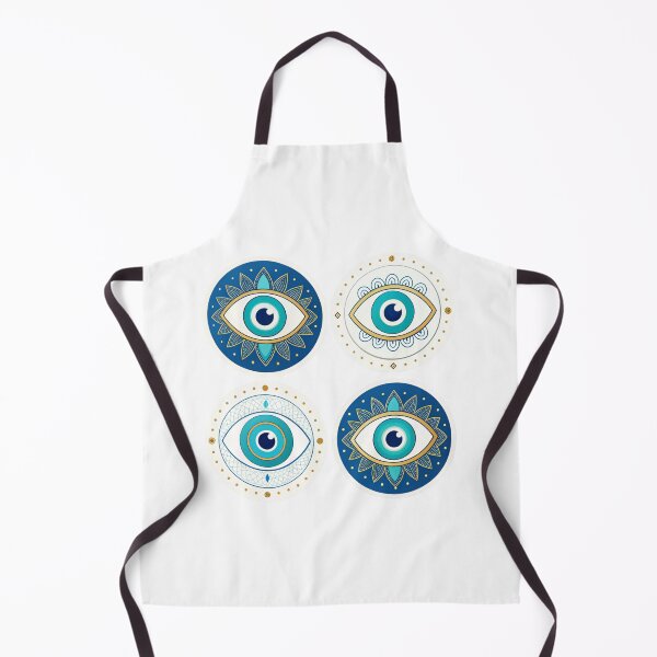 Item preview, Mandala Style Evil Eye Sticker Set | Blue & Gold Protection Amulet designed and sold by asliberry.