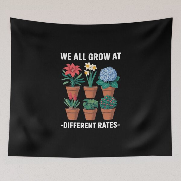 Item preview, We All Grow At Different Rates Back To School Teacher  designed and sold by MicanCuteStore.