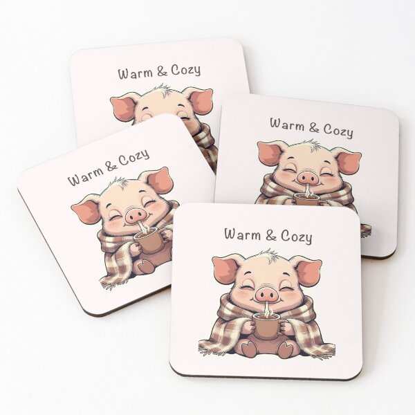 Item preview, Warm & Cozy – Piglet Winter Tee designed and sold by EcoArtTees.