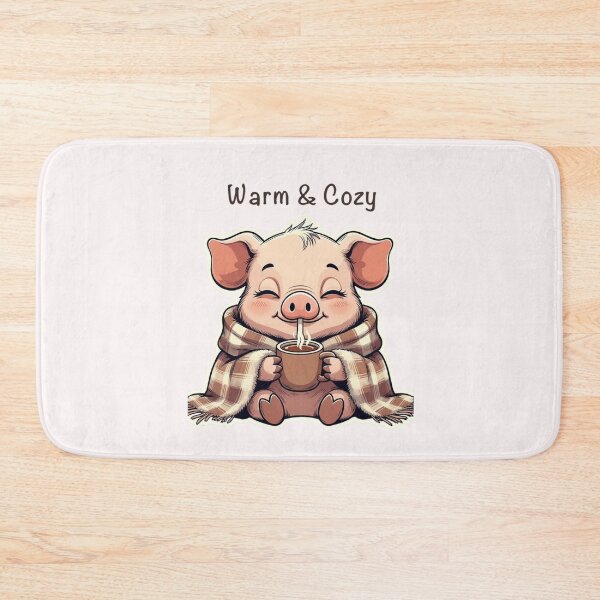 Item preview, Warm & Cozy – Piglet Winter Tee designed and sold by EcoArtTees.
