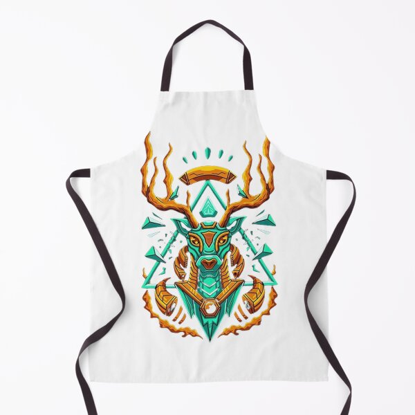 Item preview, Cypher Stag – Cyberpunk Hirsch Emblem in Türkis-Gold designed and sold by BShopStyle.