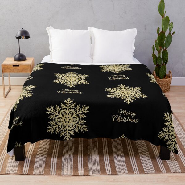 Item preview, Golden Snowflake Elegance – Luxurious Sparkling Merry Christmas Design designed and sold by PixelVibe782.
