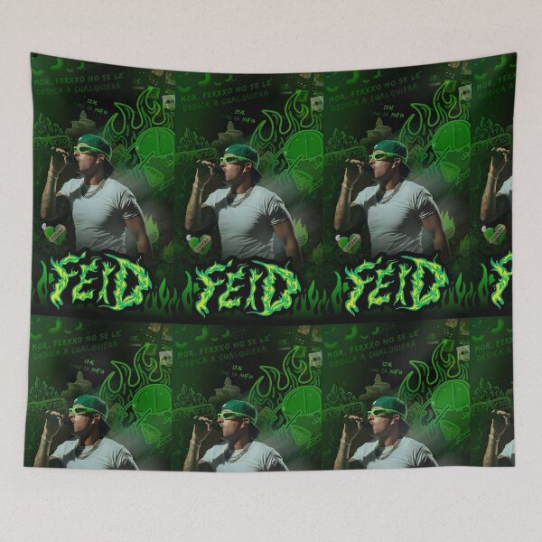 Item preview, Feid – Ferxxo Green Flame Street Art Aesthetic Design designed and sold by Aliyah Niko.