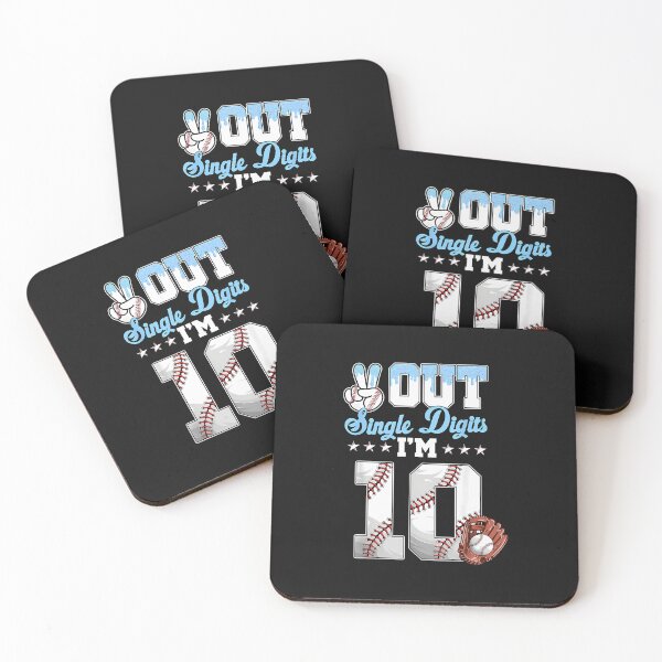 Item preview, Peace Out Single Digits I'M 10 Baseball Drip 10Th Birthday designed and sold by facegm.