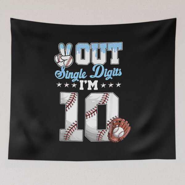 Item preview, Peace Out Single Digits I'M 10 Baseball Drip 10Th Birthday designed and sold by facegm.