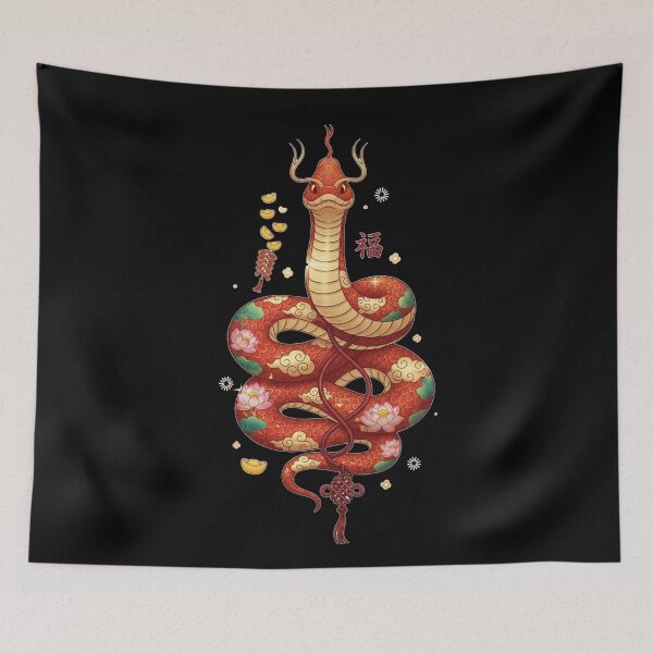 Item preview, Auspicious Serpent Charm designed and sold by ZodiacWonders.