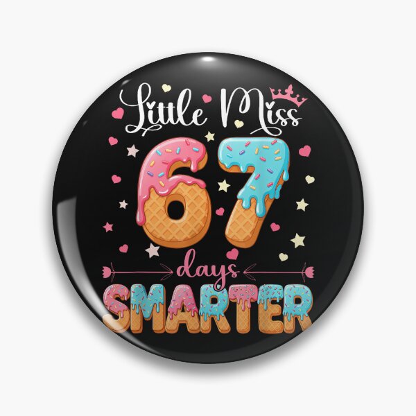 Artikelvorschau, Little Miss 67 Days Smarter Kids Girls 67. Schultag entworfen und verkauft von facegm.