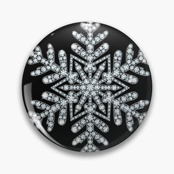 Item preview, Silver Christmas Sparkle – Luxurious Realistic Snowflake with Glowing “Merry Christmas designed and sold by PixelVibe782.