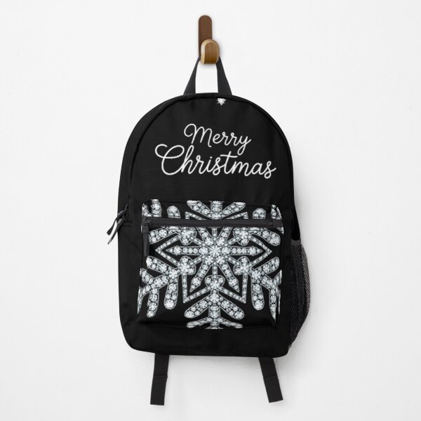 Item preview, Silver Christmas Sparkle – Luxurious Realistic Snowflake with Glowing “Merry Christmas designed and sold by PixelVibe782.