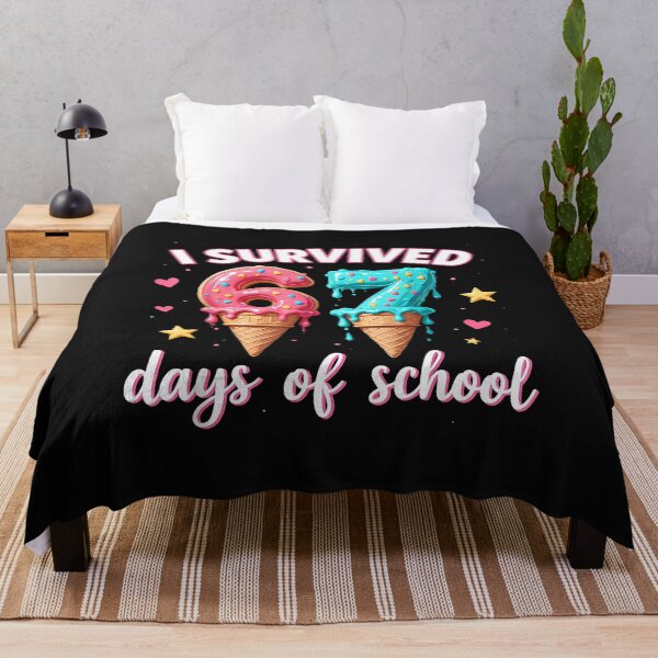 Item preview, I Survived 67Th Days School Drip Ice Cream Funny 6 7 Meme designed and sold by facegm.