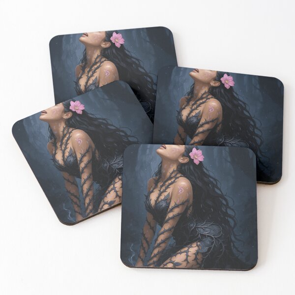 Item preview, Shanti Riveria kneeling dark thorns  designed and sold by CathryneDelamort.
