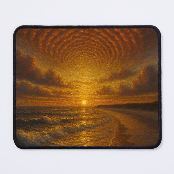 Item preview, Fiery Sunrise Beach Art designed and sold by WhimsyHeartCrafts - TonnyFroyen.com.