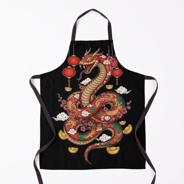 Item preview, Vibrant Lunar Dragon Serpent designed and sold by ZodiacWonders.