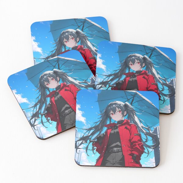 Item preview, Akame Akame Ga Kill Twin Tails Red Coat Girl Modern City Anime designed and sold by HumbertoValveno.