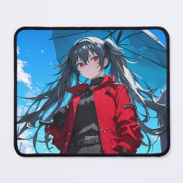 Item preview, Akame Akame Ga Kill Twin Tails Red Coat Girl Modern City Anime designed and sold by HumbertoValveno.