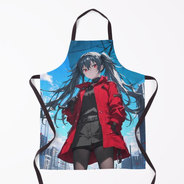 Item preview, Akame Akame Ga Kill Twin Tails Red Coat Girl Modern City Anime designed and sold by HumbertoValveno.