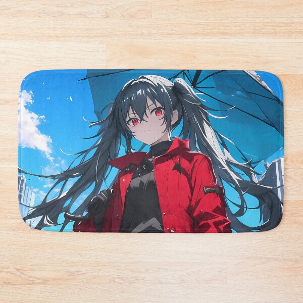 Item preview, Akame Akame Ga Kill Twin Tails Red Coat Girl Modern City Anime designed and sold by HumbertoValveno.