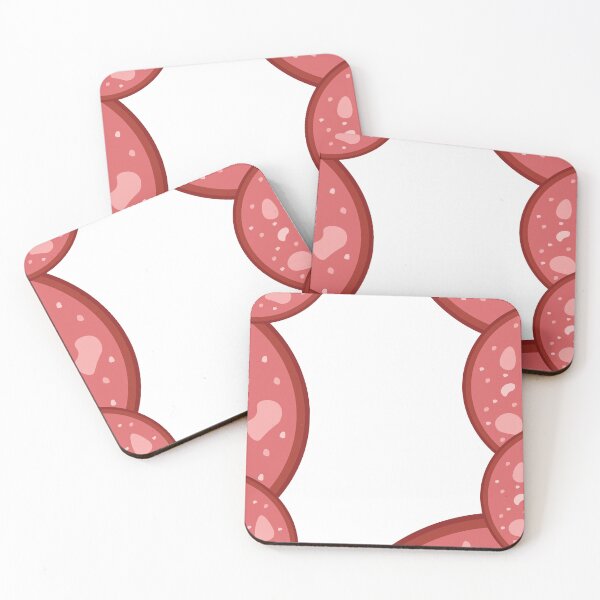 Item preview, Salami slices frame meat border designed and sold by rymarenko.