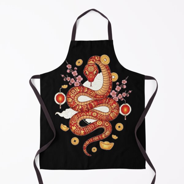 Item preview, Auspicious Serpent Bloom designed and sold by ZodiacWonders.