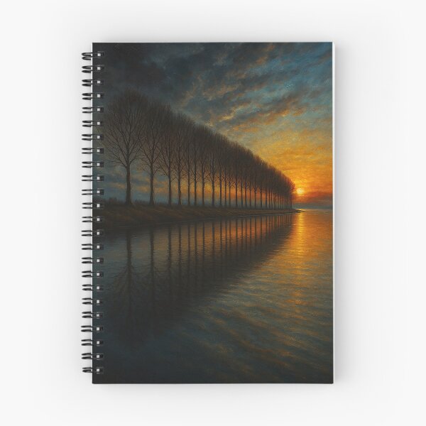 Artikelvorschau, Reflective Tree Line Sunset entworfen und verkauft von WhimsyHeartCrafts - TonnyFroyen.com.