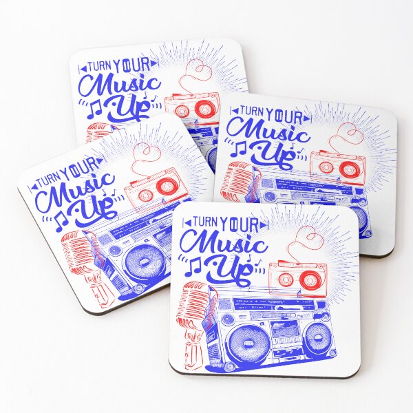 Item preview, Turn Your Music Up: Retro Boombox & Cassette Tape Design designed and sold by Akarshani  Rumeshika.