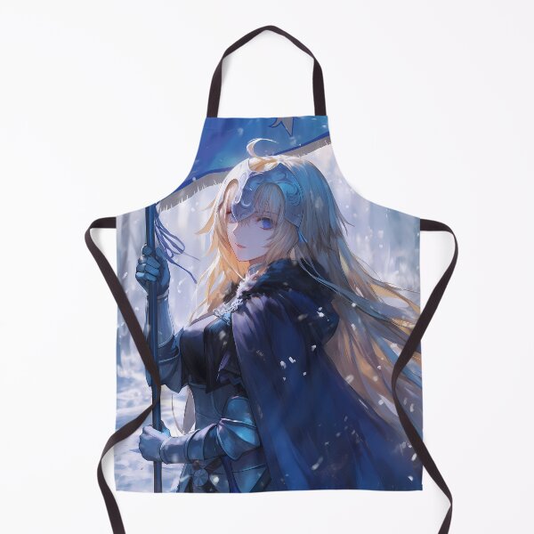 Aperçu de l'œuvre Jeanne d'Arc, reine de Fate Grand Order, champ de bataille enneigé, noble fille d'anime, grâce héroïque créée et vendue par HumbertoValveno.