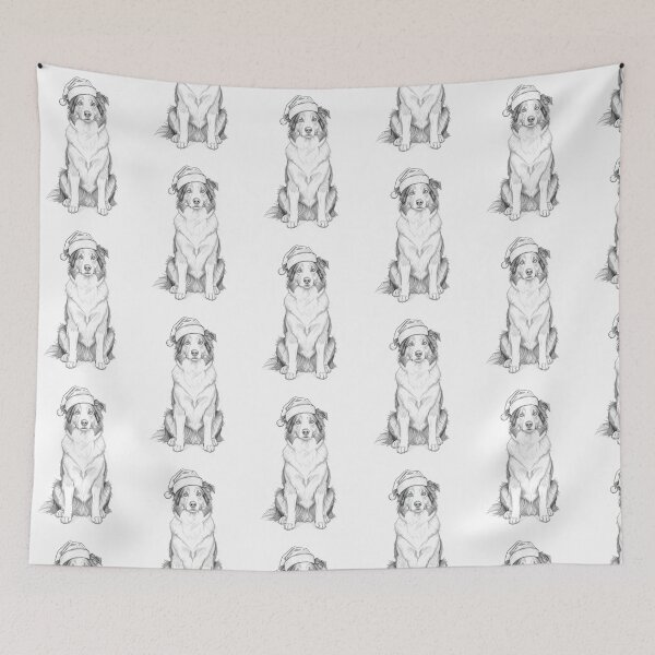 Item preview, Christmas Border Collie  designed and sold by WildWestlens.