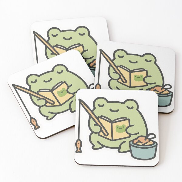 Item preview, Cozy Frog Reading While Fishing designed and sold by DariaOltes.
