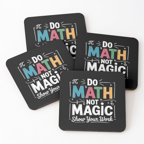 Item preview, Do Math Not Magic Math Teacher Back to School Men Women designed and sold by lilLilaBatArt.