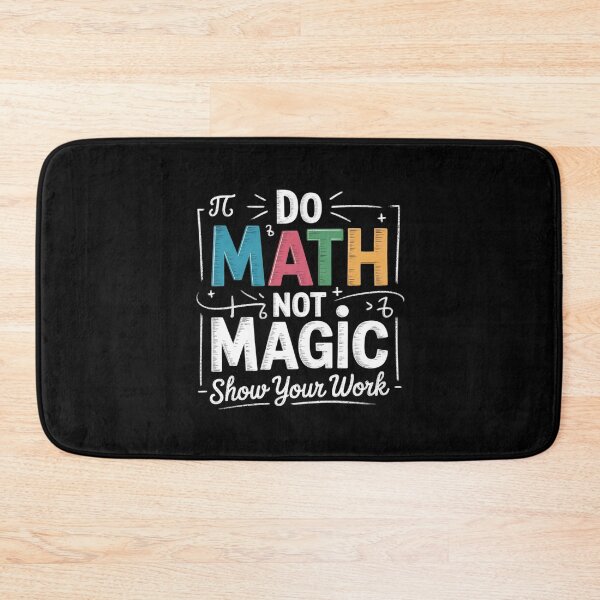 Item preview, Do Math Not Magic Math Teacher Back to School Men Women designed and sold by lilLilaBatArt.
