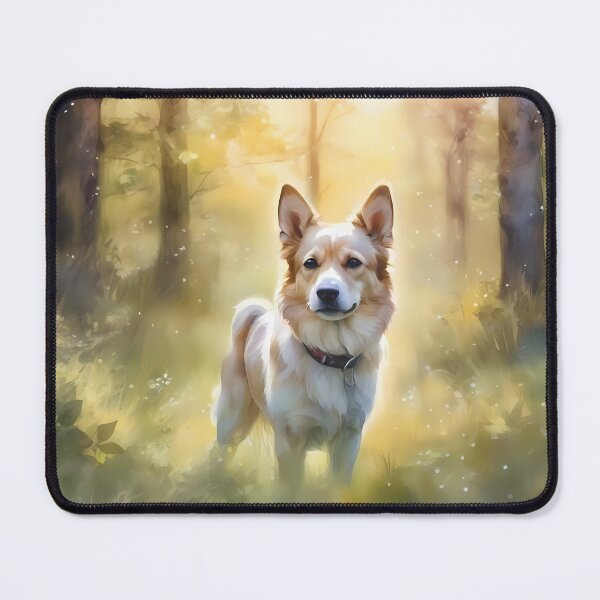 Item preview, Faithful Dog in Forest designed and sold by CalmnessbyChoice.