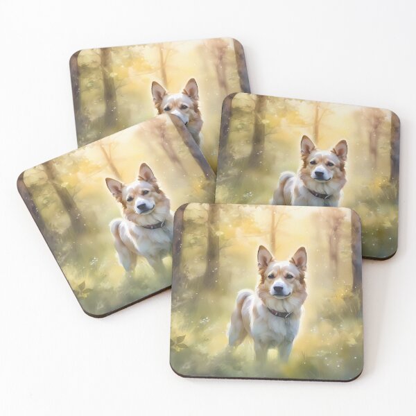 Item preview, Faithful Dog in Forest designed and sold by CalmnessbyChoice.