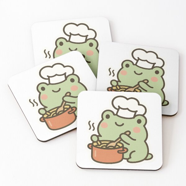 Item preview, Happy Chef Frog Cooking Soup designed and sold by DariaOltes.