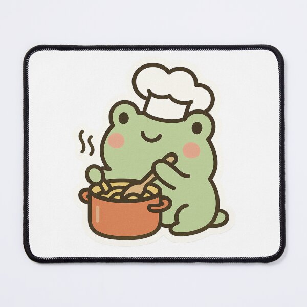 Item preview, Happy Chef Frog Cooking Soup designed and sold by DariaOltes.