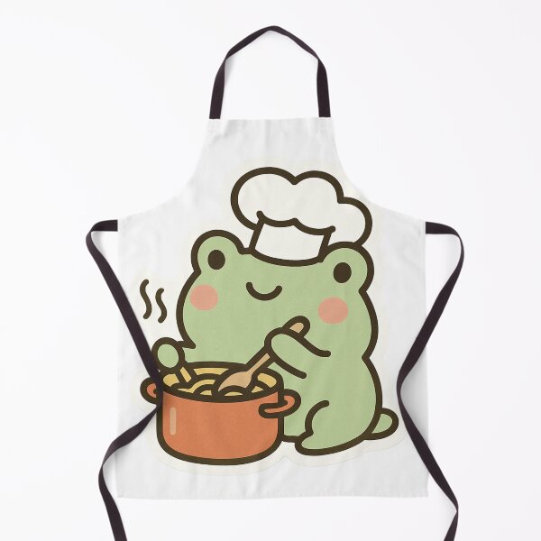 Item preview, Happy Chef Frog Cooking Soup designed and sold by DariaOltes.