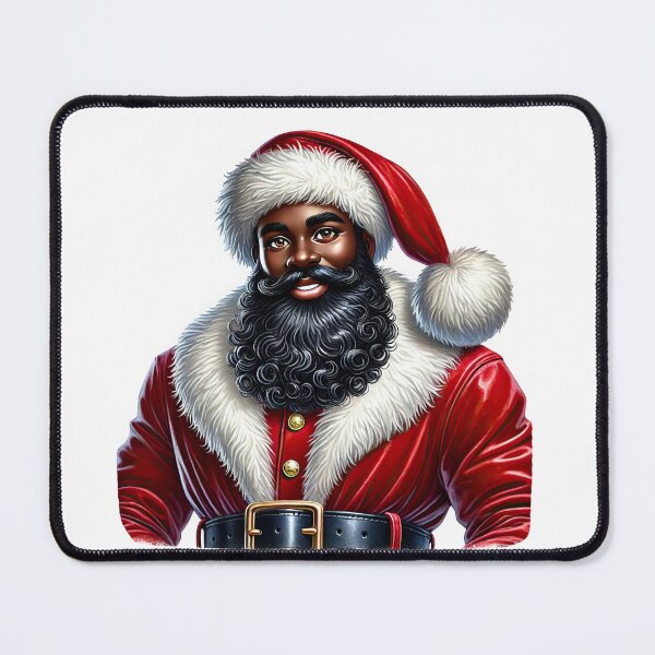 Item preview, Handsome Black Santa Portrait | Christmas Art designed and sold by Lulunza.