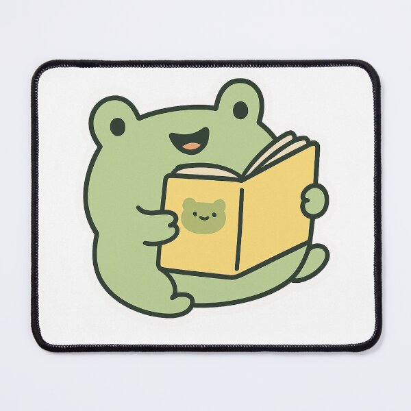 Item preview, Smiling Frog Reading a Book designed and sold by DariaOltes.