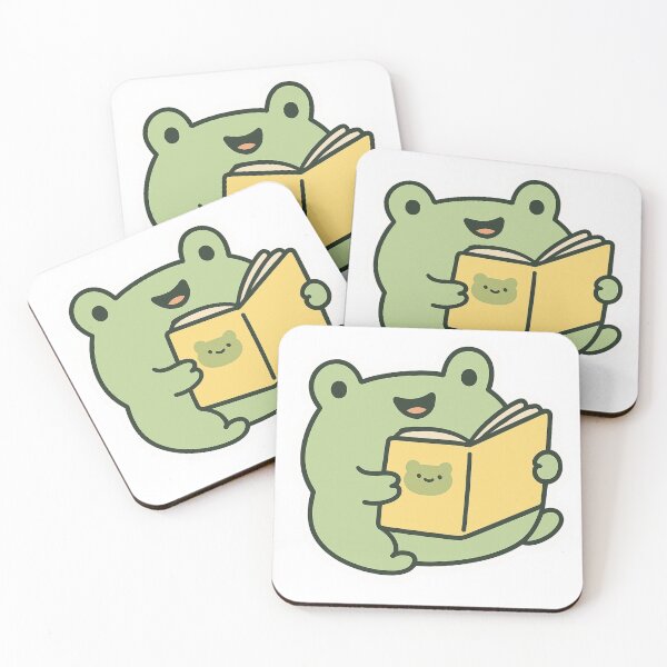 Item preview, Smiling Frog Reading a Book designed and sold by DariaOltes.