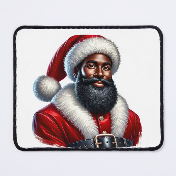 Item preview, Elegant Black Santa Claus | Joyful Holiday Portrait designed and sold by Lulunza.