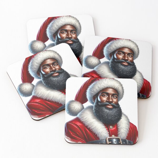 Item preview, Elegant Black Santa Claus | Joyful Holiday Portrait designed and sold by Lulunza.