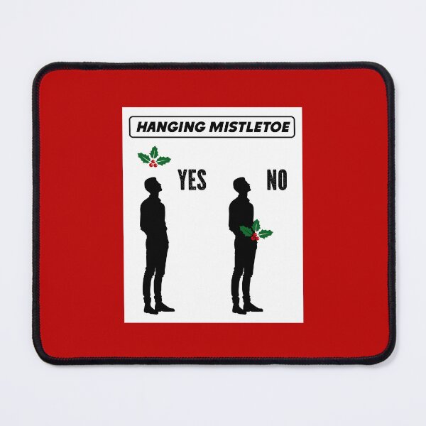 Item preview, Hanging Mistletoe Inappropriate Christmas Meme Rude Adult Couples Humor designed and sold by hiacynto.
